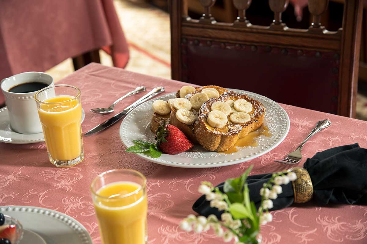 Bananas Foster French Toast at the Mooring